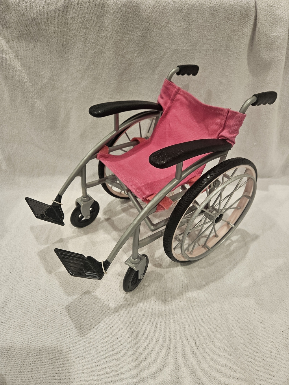 Our Generation Doll Wheelchair  Medical Hot Pink Foldable Wheel chair